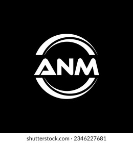 ANM Logo Design, Inspiration für eine einzigartige Identität. Modernes Eleganz und kreatives Design. Markieren Sie Ihren Erfolg mit dem Markieren dieses Logos.