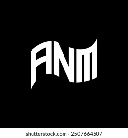 ANM Logo Design, ANM einfache und moderne Logo. ANM luxuriöses Alphabet Design  
