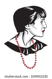Anna Akhmatova vector portrait