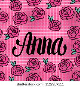 Anna Name Image Images, Stock Photos & Vectors | Shutterstock