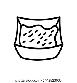 Annatto Powder icon in vector. Logotype
