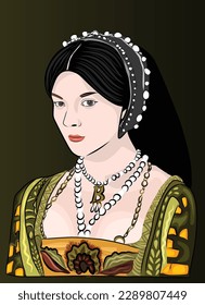 Anne Boleyn, zweite Ehefrau von Henry VIII,