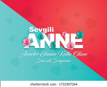 Anneler Gunu icin Ozel Vector Tasarim TRANSLATE: Special Vector Design for Mother's Day