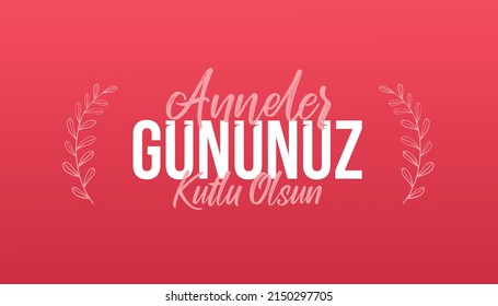 Anneler Gününüz Kutlu Olsun
pomegranate flower background color Translation: happy mother's day