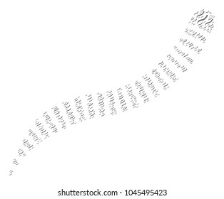Annelid Worm collage designed in the combination of annelid worm icons. Vector iconized composition created with simple icons.