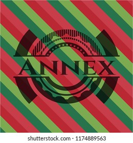 Annex christmas emblem background.