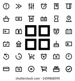 annexes icon. Universal set of web for website design and development, app development