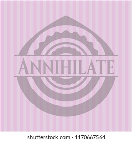 Annihilate pink emblem