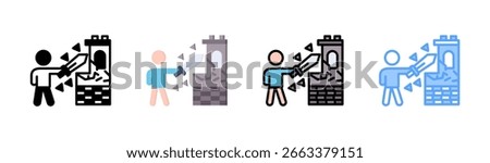 Annihilation Icon Element For Design And Vector