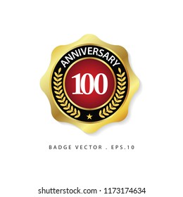 Anniversary 100 Vector Template Design Illustration