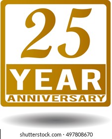Anniversary 25 year for general use