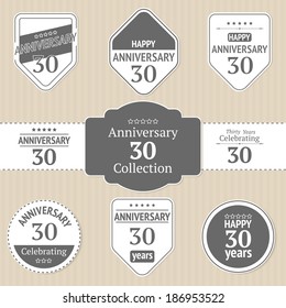 Anniversary 30 stickers collection