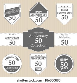 Anniversary 50 stickers collection