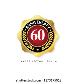 Anniversary 60 Vector Template Design Illustration