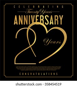 Anniversary background 20 years