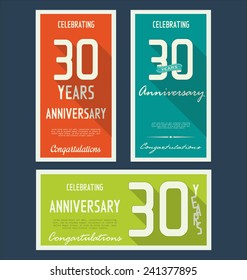 Anniversary background, 30 years