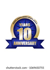 Anniversary badge 10 years