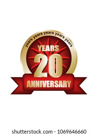 Anniversary badge 20 years
