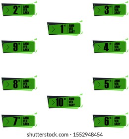 Anniversary Badge Vectors, ready to use for banners, flyers, etc. 