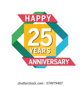 Anniversary Banner Celebration 25 Years