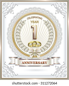 Anniversary card 1 year