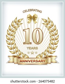Anniversary card 10 years
