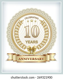 Anniversary card 10 years