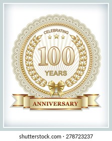 Anniversary card 100 years