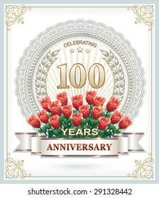 Anniversary card 100 years