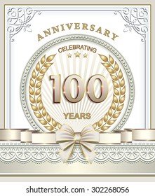 Anniversary card 100 years