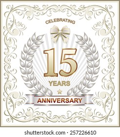 Anniversary card 15 years