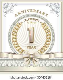 Anniversary card 1year