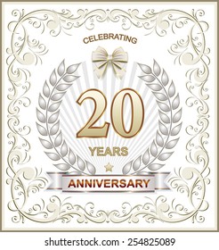 Anniversary card 20 years