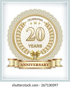 Anniversary card 20 years