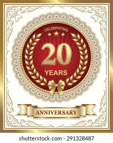 Anniversary card 20 years