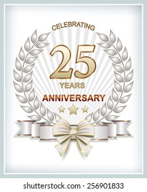 Anniversary card 25 years