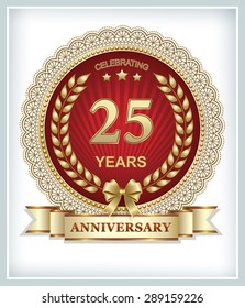 Anniversary card 25 years