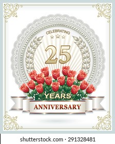 Anniversary card 25 years