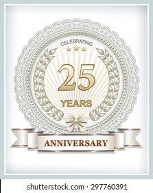 Anniversary card 25 years