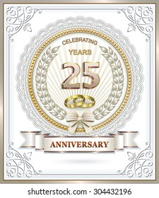 Anniversary card 25 years