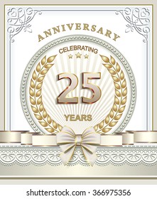 Anniversary card 25 years