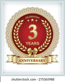 Anniversary card 3 years