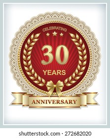 Anniversary card 30 years