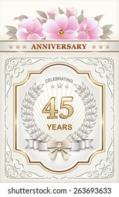 Anniversary card 45 years