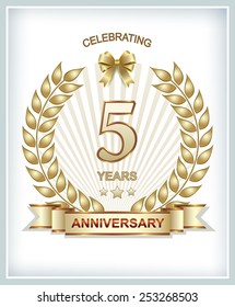Anniversary card 5 years