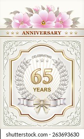 Anniversary card 65 years