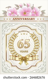 Anniversary card 65 years