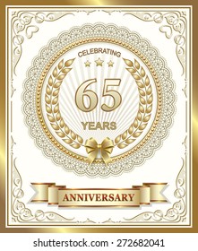 Anniversary card 65 years