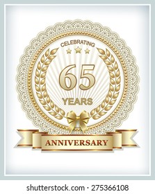 Anniversary card 65 years