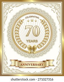 Anniversary card 70 years